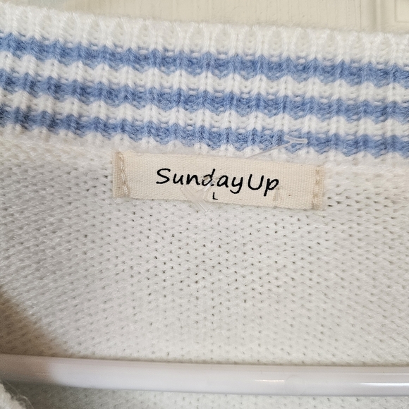 Sunday Up Button Up Cottagecore Floral Soft Girl Bell Sleeve Cardigan Sweater - Picture 6 of 9